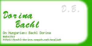 dorina bachl business card